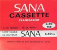 Compact Cassette Sana TSR 60 "Transparent" Type I Normal 1979 Japan