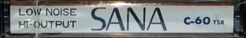 Compact Cassette Sana TSR 60 "Transparent" Type I Normal 1979 Japan