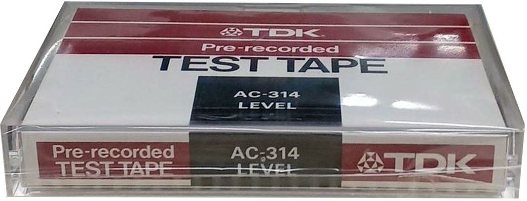 Compact Cassette TDK "AC-314 Level" Test Cassette 1981 Japan