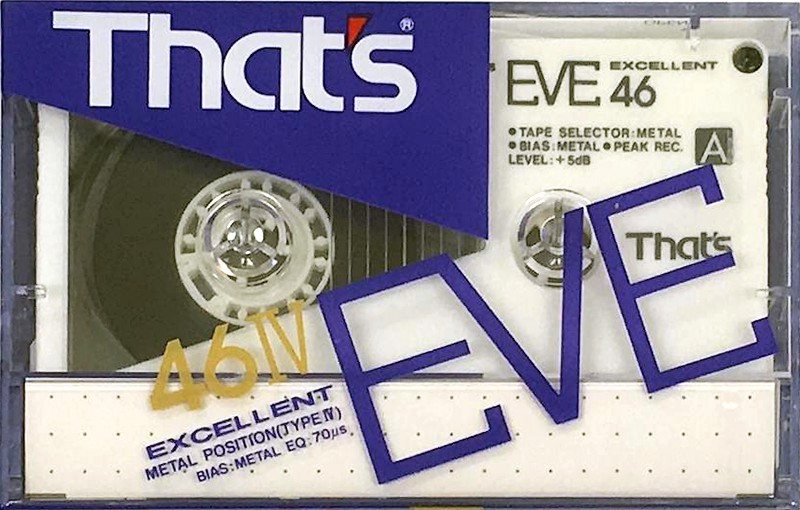 Compact Cassette Thats EVE 46 Type IV Metal 1986 Japan