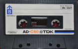 Compact Cassette TDK AD 60 Type I Normal 1977 Japan