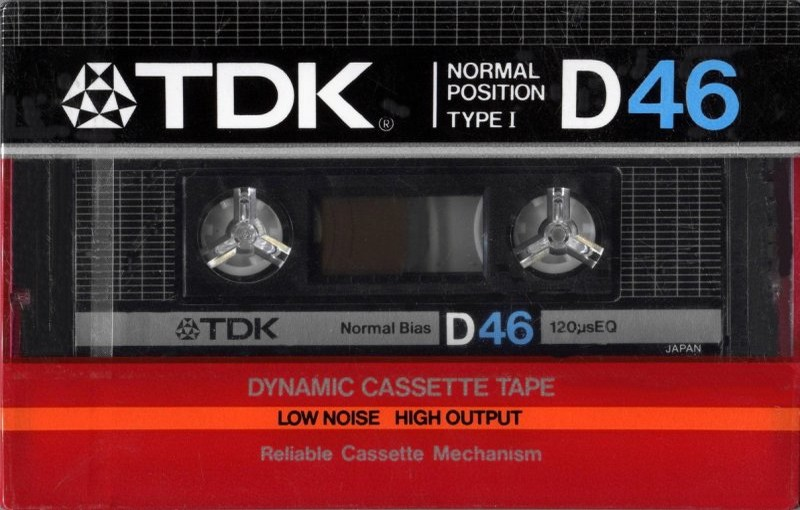Compact Cassette TDK D 46 Type I Normal 1984 Japan