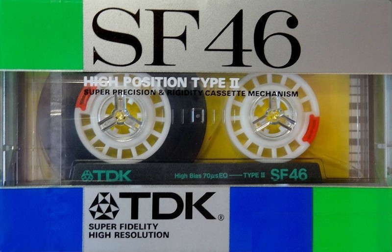 Compact Cassette TDK SF 46 "SF-46G" Type II Chrome 1987 Japan