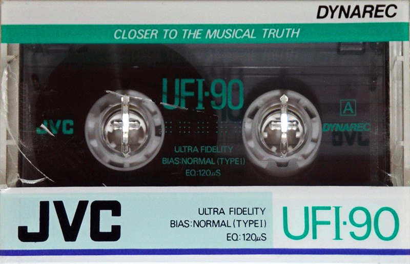Compact Cassette JVC UFI 90 "Dynarec" Type I Normal 1988 North America