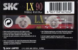 Compact Cassette SKC LX 90 Type I Normal 1995 Europe