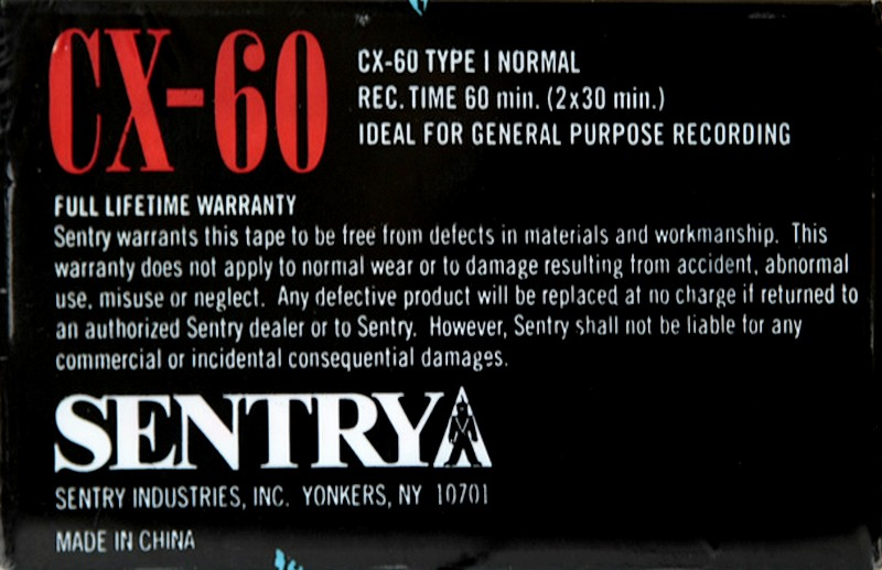 Compact Cassette:  Sentry - CX 60