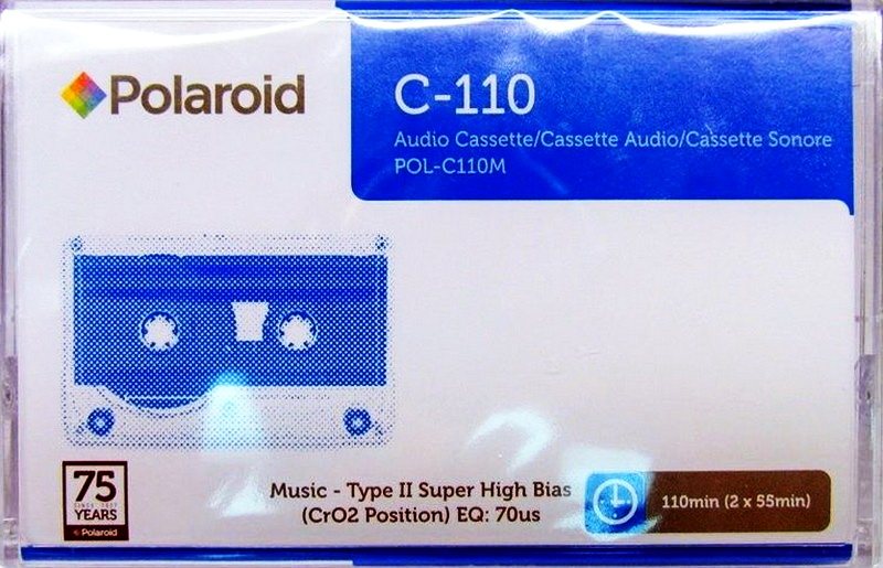 Compact Cassette Polaroid 110 "POL-C110M" Type II Chrome 2013 Worldwide