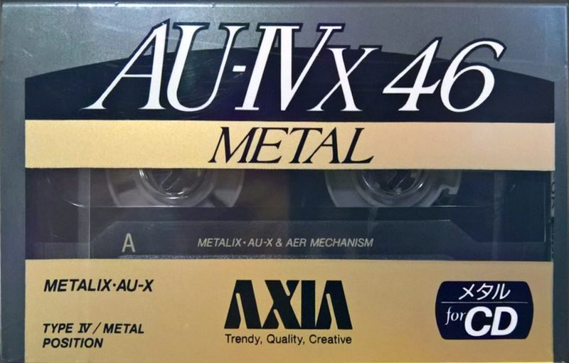 Compact Cassette AXIA AU-IVx 46 Type IV Metal 1991 Japan