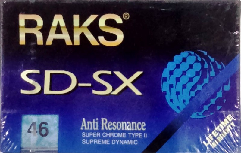 Compact Cassette RAKS SD-SX 46 Type II Chrome 1993 Europe