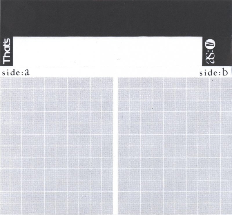 Compact Cassette Thats AS IV 46 Type IV Metal 1990 Europe