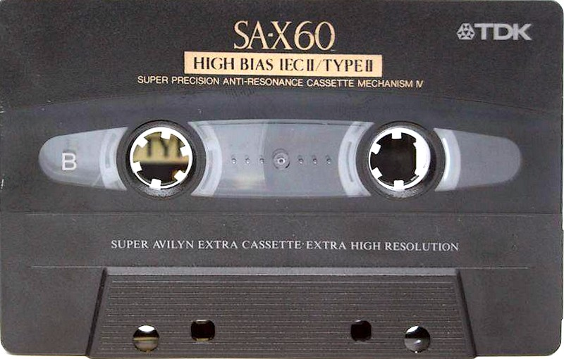 Compact Cassette TDK SA-X 60 Type II Chrome 1992 North America