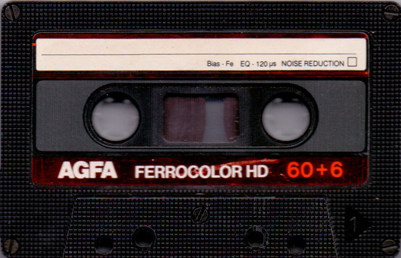 Compact Cassette AGFA Ferrocolor HD 60+6 Type I Normal 1985 Europe
