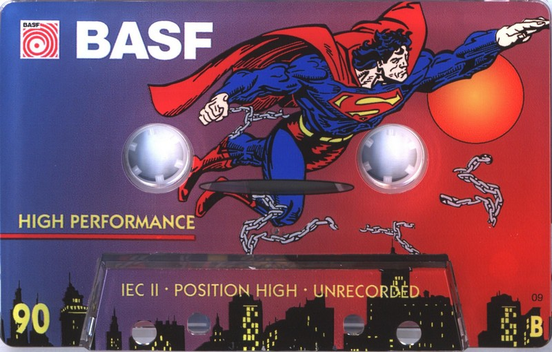 Compact Cassette BASF High Performance II 90 "Superman" Type II Chrome 1995 Europe