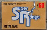 Compact Cassette Fuji SR 60 "Super Range" Type IV Metal 1977 Japan