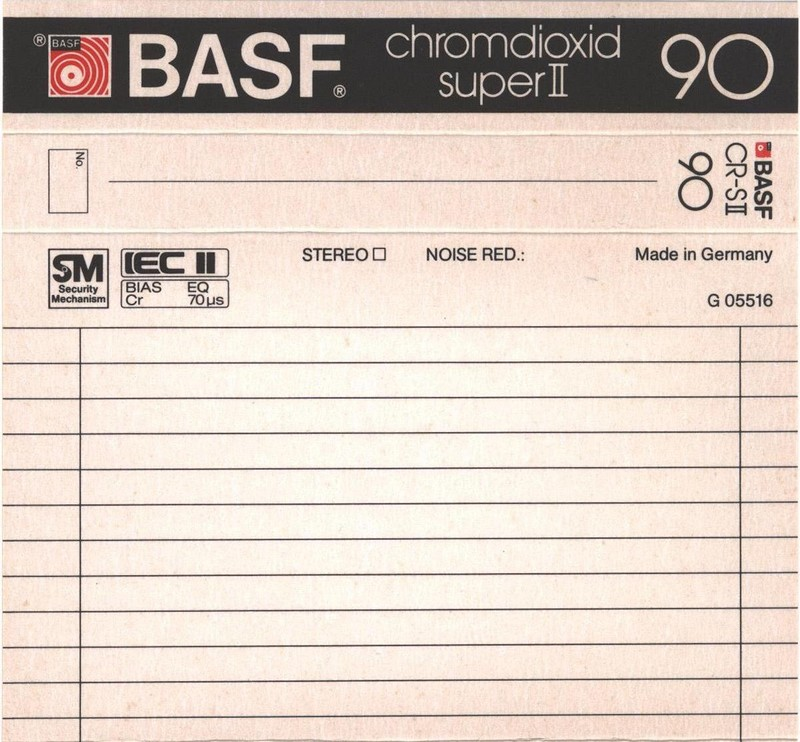 Compact Cassette: BASF  - Chromdioxid Super II 90