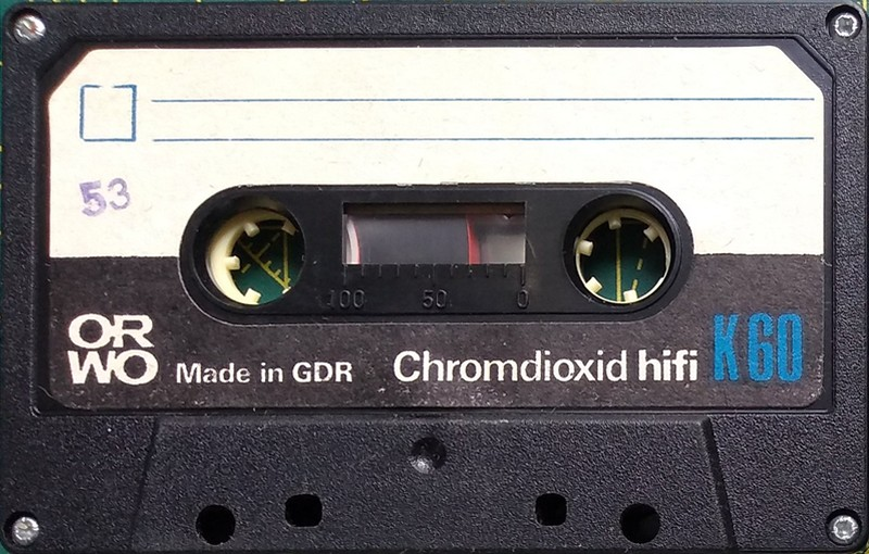 Compact Cassette ORWO 60 Type II Chrome 1983 East Germany