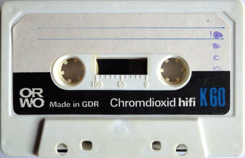 Compact Cassette ORWO 60 Type II Chrome 1983 East Germany