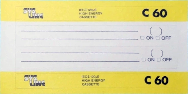 Compact Cassette SYS Line 60 Type I Normal Unknown Country