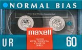 Compact Cassette Maxell UR 60 Type I Normal 1992 USA