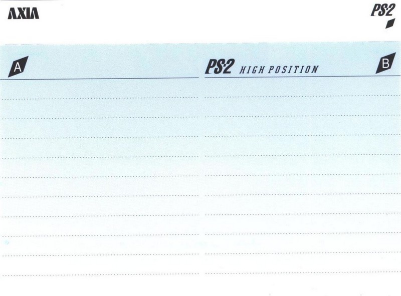 Compact Cassette AXIA PS-II / PS-2 50 "PS2J 50" Type II Chrome 1997 Japan