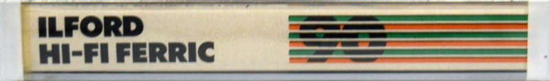 Compact Cassette Ilford 90 "Hi-Fi Ferric" Type I Normal 1982 Europe