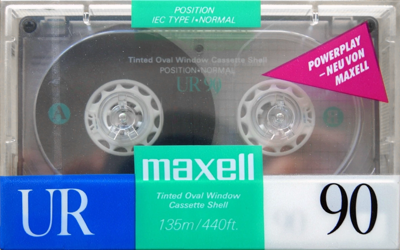 Compact Cassette Maxell UR 90 Type I Normal 1988 Europe