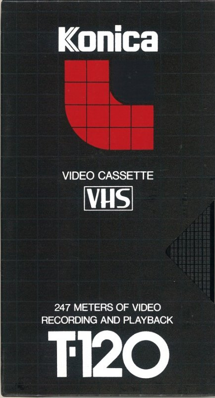 VHS, Video Home System Konica 120 Type I Normal USA