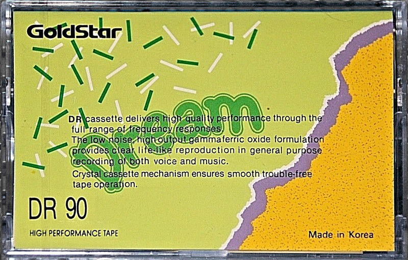 Compact Cassette Goldstar Fun 90 "DR Dream" Type I Normal 1992 Europe, USA