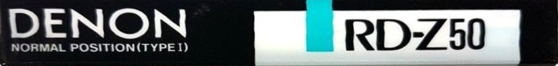 Compact Cassette Denon RD-Z 50 "RD-Z50N" Type I Normal 1988 Japan