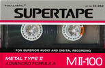 Compact Cassette Realistic MII 100 Type II Chrome 1988 USA