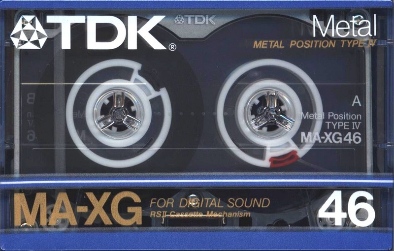 Compact Cassette TDK MA-XG 46 Type IV Metal 1985 Japan