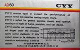Compact Cassette CYY AD 60 Type I Normal 1986 China