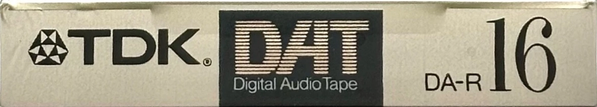 Digital Audio Tape TDK 16 "DA-R16" Type IV Metal 1992 North America