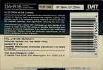 Digital Audio Tape TDK 16 "DA-R16" Type IV Metal 1992 North America