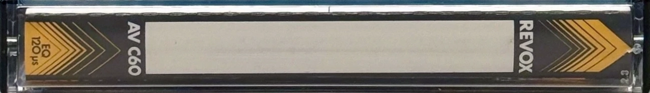 Compact Cassette Revox AV 60 Type I Normal Europe