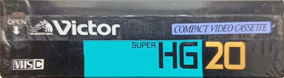 VHS-C (VHS Compact) Victor Super HG 20 "TC-20HG" Type I Normal 1988 Japan