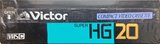 VHS-C (VHS Compact) Victor Super HG 20 "TC-20HG" Type I Normal 1988 Japan