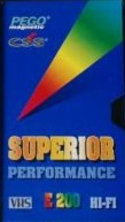 VHS, Video Home System Pego Magnetic Superior Performance 200 Type I Normal Slovenia