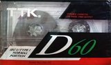Compact Cassette TTK D 60 "D-60AS" Type I Normal 1990 Worldwide