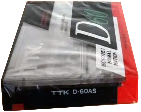 Compact Cassette TTK D 60 "D-60AS" Type I Normal 1990 Worldwide
