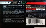 Compact Cassette TTK D 60 "D-60AS" Type I Normal 1990 Worldwide