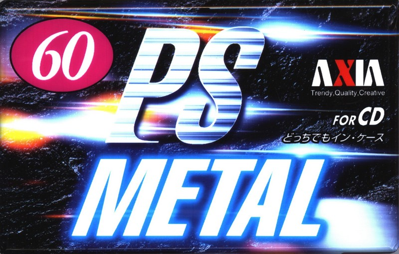 Compact Cassette AXIA PS-Metal 60 "PSMJ 60" Type IV Metal 1997 Japan