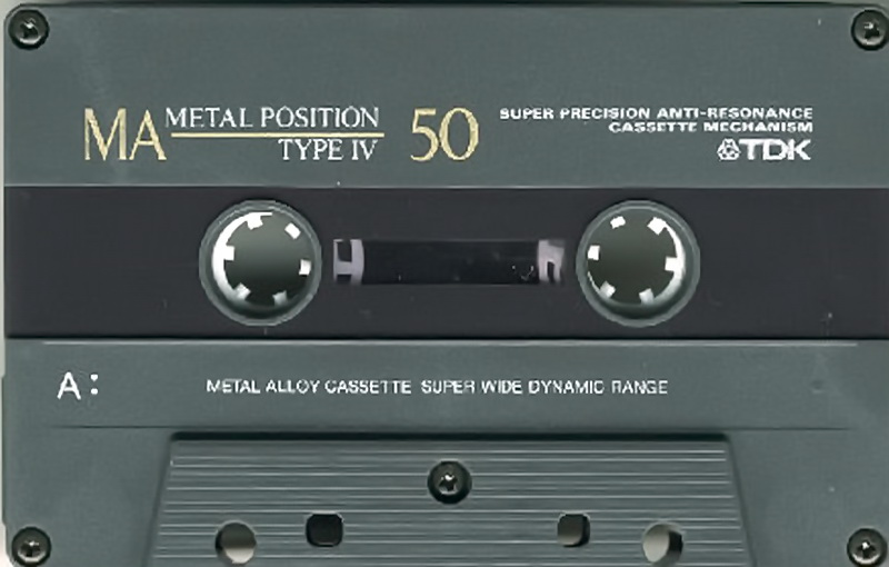 Compact Cassette TDK MA 50 "MA-50R" Type IV Metal 1992 Japan