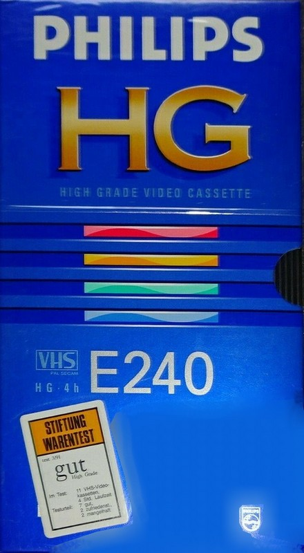 VHS, Video Home System Philips HG 240 Type I Normal 1990 Europe