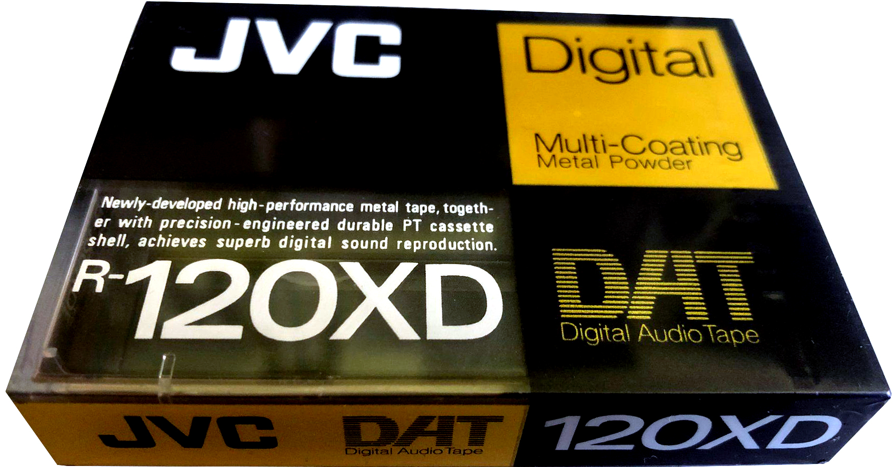Digital Audio Tape JVC 120 "R-120XDA" Type IV Metal 1990 North America