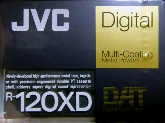 Digital Audio Tape JVC 120 "R-120XDA" Type IV Metal 1990 North America