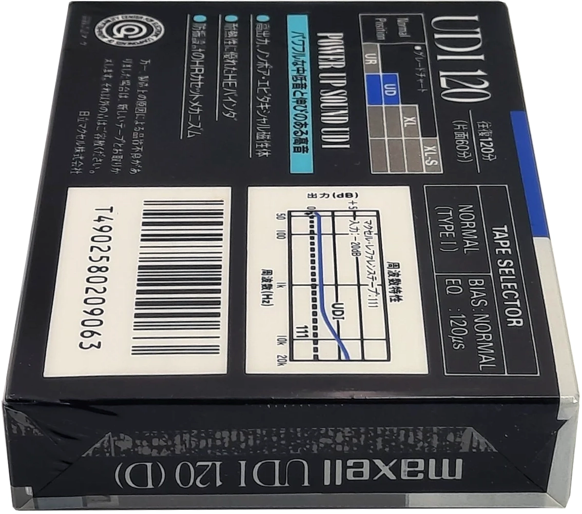 Compact Cassette Maxell UDI / UD1 120 Type I Normal 1988 Japan