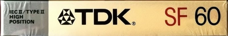 Compact Cassette TDK SF 60 Type II Chrome 1988 Australia, Europe
