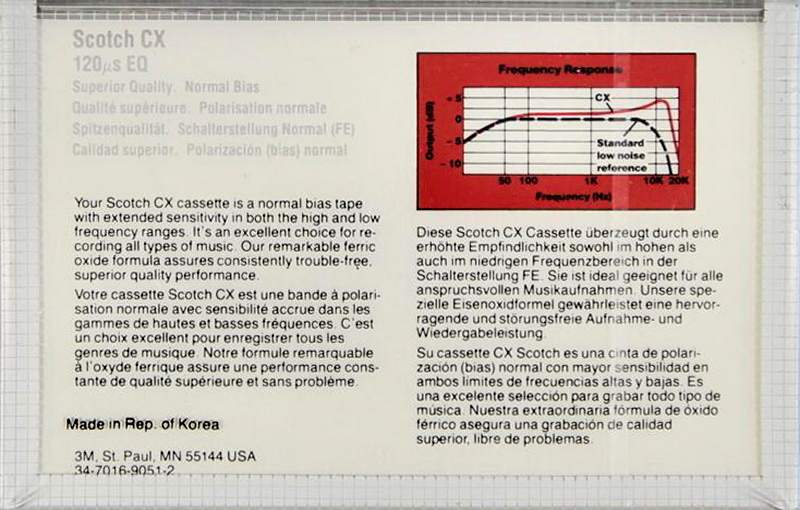 Compact Cassette: 3M Scotch - CX 60