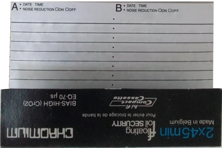 Compact Cassette Schneider 90 Type II Chrome 1976 Europe